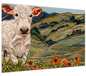 Slika - Imitacija pletenog motiva (90x60 cm)