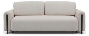 Sivo-bež sklopiva/s prostorom za odlaganje sofa od bouclé tkanine 244 cm Arcadova – ELTAP