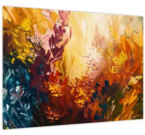Slika - Apstraktna slika cvijeća (70x50 cm)