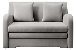 Svijetlo siva baršunasti sklopiva sofa 130 cm Ario – ELTAP