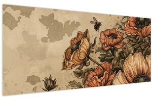 Slika - Pčelinja livada II. (120x50 cm)