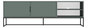 Sivo-zeleni TV stol 176x57 cm Lipp - Tenzo