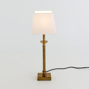 Holländer Stolna lampa PALMARIA, zlatna/bijela, visina 52 cm, metal, E14, Zlato / mjed, Dnevni boravak/blagovaonica, Aluminij