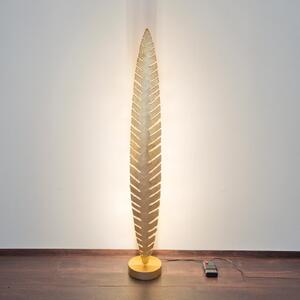 Holländer Podna lampa PIETRO, zlatne boje, visina 152 cm, metal, 6 x G4, Zlato / mjed, Dnevni boravak/blagovaonica, Metal
