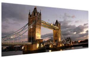 Slika - Tower Bridge noću (120x50 cm)