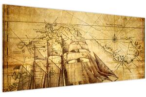 Slika - Stara karta (120x50 cm)