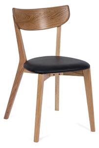 Blagovaonska stolica od hrastovine s crnim sjedištem Arch - Bonami Selection
