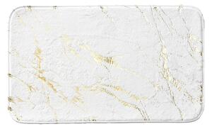 Bijela/u zlatnoj boji kupaonska prostirka 45x75 cm Aquamarbre – douceur d'intérieur