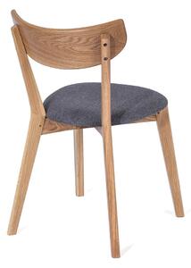 Blagovaonska stolica od hrastovine s sjedištem u sivoj boji Arch - Bonami Selection