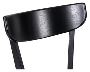 Crna blagovaonska stolica od hrastovine Arch - Bonami Selection