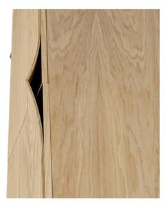 Smeđa komoda u dekoru od hrastovog drveta Woodman Flop, 65 x 120 cm