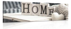 Slika s natpisom Home i mrtvom prirodom