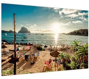 Slika - Plaža s ljudima (90x60 cm)