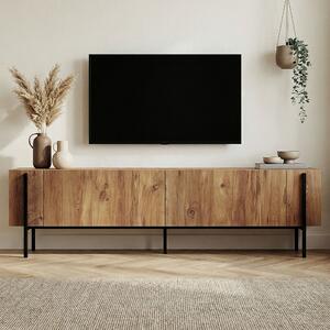 TV stolić ZENORI 180 cm, borovica Atlantic/crna