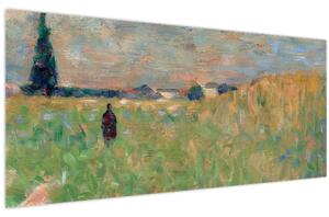 Slika - Georges Seurat, A Summer Landscape, reprodukcije (120x50 cm)