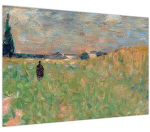 Slika - Georges Seurat, A Summer Landscape, reprodukcije (90x60 cm)