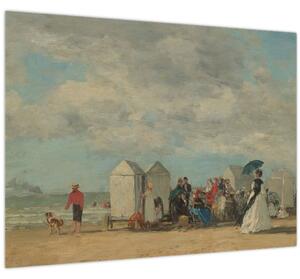 Slika - Eugène Boudin, Beach Scene, reprodukcije (70x50 cm)