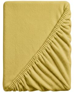 Plahta mikropliš SOFT 90x200 cm gorušičasta