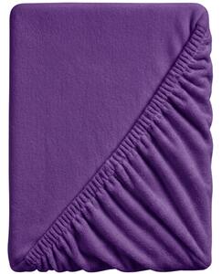Plahta mikropliš SOFT 90x200 cm tamno ljubičasta
