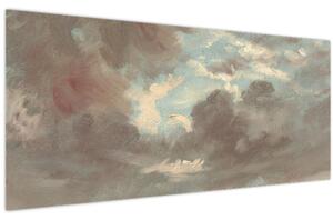 Slika - John Constable, Cloud Study Stormy Sunset, reprodukcije (120x50 cm)