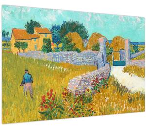 Slika - Vincent van Gogh, Farmhouse in Provence, reprodukcije (90x60 cm)