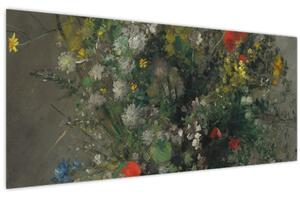 Slika - Auguste Renoir, Flowers in a Vase, reprodukcije (120x50 cm)