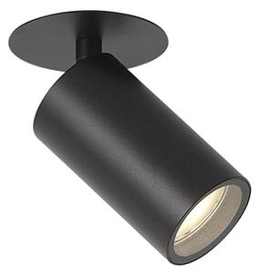 Moderna ugradbena reflektorska svjetiljka crna GU10 50mm IP44 - Chels