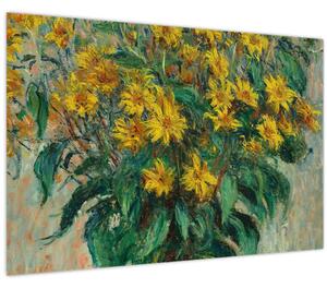 Slika - Claude Monet, Jerusalem Artichoke Flowers, reprodukcije (90x60 cm)