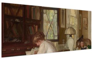 Slika - Edmund Tarbell, Josephine and Mercie, reprodukcije (120x50 cm)