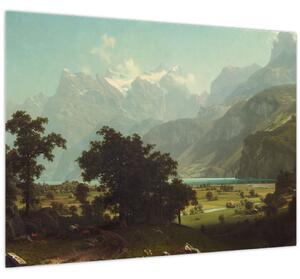 Slika - Albert Bierstadt, Lake Lucerne, reprodukcije (70x50 cm)