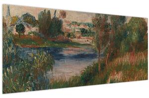 Slika - Auguste Renoir, Landscape at Vetheuil, reprodukcije (120x50 cm)