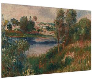 Slika - Auguste Renoir, Landscape at Vetheuil, reprodukcije (90x60 cm)