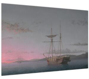 Slika - Fitz Henry Lane, Lumber Schooners at Evening on Penobscot Bay, reprodukcije (90x60 cm)