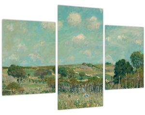 Slika - Alfred Sisley, Meadow, reprodukcije (90x60 cm)