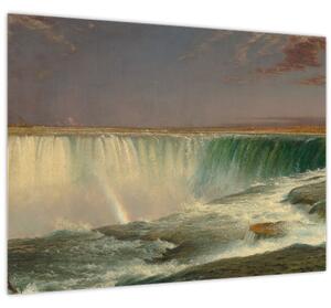 Staklena slika - Frederic Edwin Church, Niagara, reprodukcije (70x50 cm)