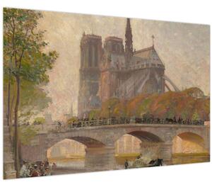 Slika - Robert William Vonnoh, Notre Dame de Paris, reprodukcije (90x60 cm)