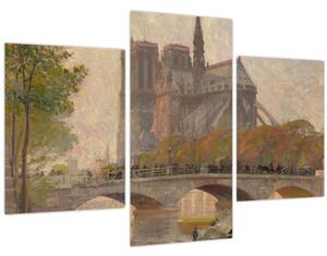 Slika - Robert William Vonnoh, Notre Dame de Paris, reprodukcije (90x60 cm)