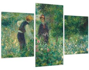 Slika - Auguste Renoir, Picking Flowers, reprodukcije (90x60 cm)