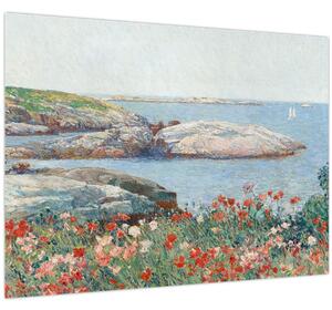 Staklena slika - Childe Hassam, Poppies, Isles of Shoals, reprodukcije (70x50 cm)