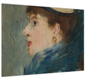 Staklena slika - Edouard Manet, Portrait of a Lady, reprodukcije (70x50 cm)