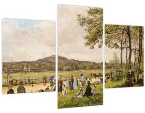 Slika - French 19th Century, Race Course at Longchamps, reprodukcije (90x60 cm)