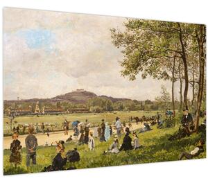 Slika - French 19th Century, Race Course at Longchamps, reprodukcije (90x60 cm)