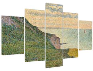 Slika - Georges Seurat, Seascape at Port-en-Bessin, Normandy, reprodukcije (150x105 cm)