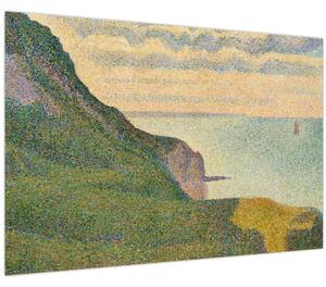 Slika - Georges Seurat, Seascape at Port-en-Bessin, Normandy, reprodukcije (90x60 cm)