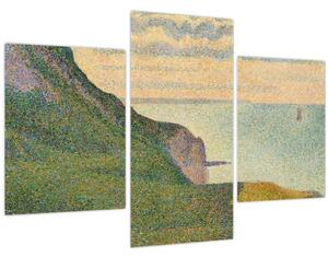 Slika - Georges Seurat, Seascape at Port-en-Bessin, Normandy, reprodukcije (90x60 cm)