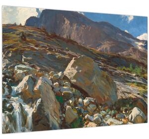 Staklena slika - John Singer Sargent, Simplon Pass, reprodukcije (70x50 cm)