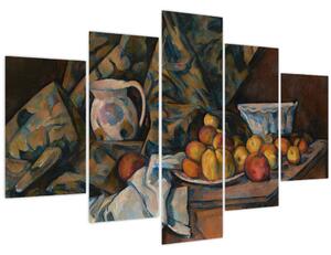 Slika - Paul Cézanne, Still Life with Apples and Peaches, reprodukcije (150x105 cm)