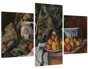 Slika - Paul Cézanne, Still Life with Apples and Peaches, reprodukcije (90x60 cm)