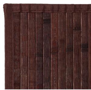 Tamno smeđi tepih od bambusa 75x175 cm – Casa Selección