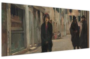 Slika - John Singer Sargent, Street in Venice, reprodukcije (120x50 cm)